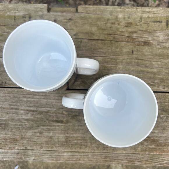 Vintage 90s Snap On Tools USA Thermo-Serv "On The Move" Coffee Mugs Set 2 - Picture 3 of 5